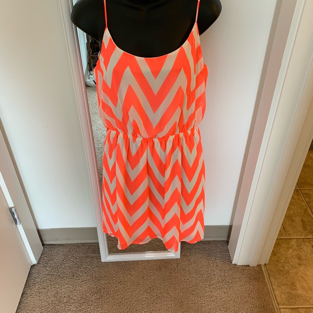 Strappy Chevron Dress